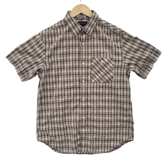 Banana Republic Other - Banana Republic Plaid Short Sleeve Button Down Shirt Mens M Gorpcore Casual